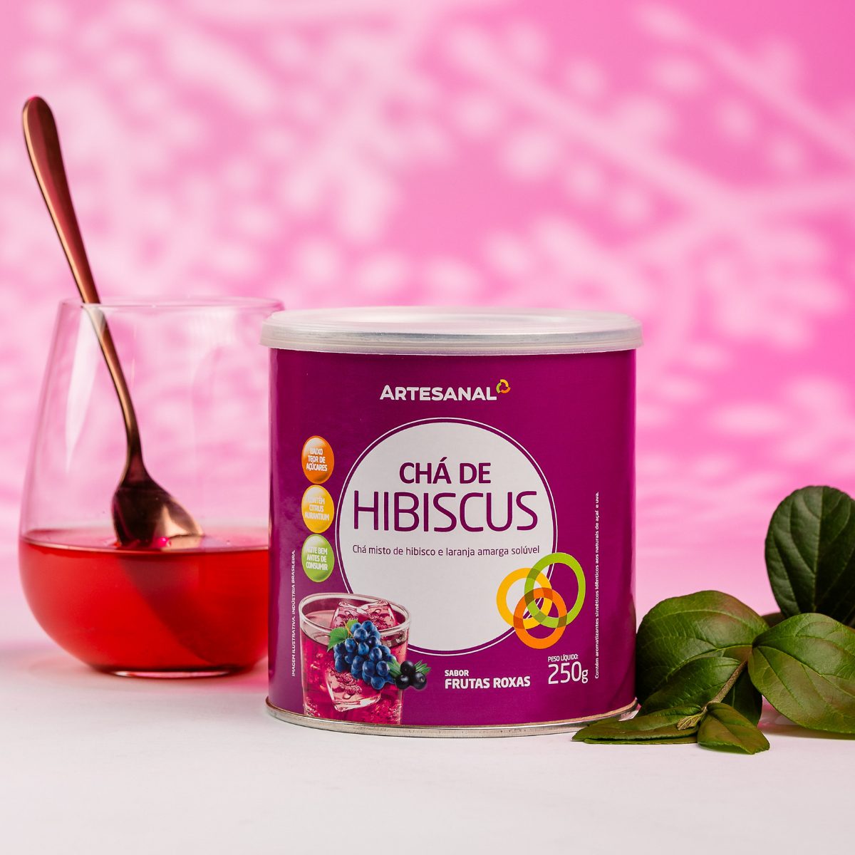 Chá de Hibiscus Frutas Roxas (Diurético, Antioxidante e Fonte de Energia) - 250g - HEALTHLINE | Suplementos e Nutracêuticos
