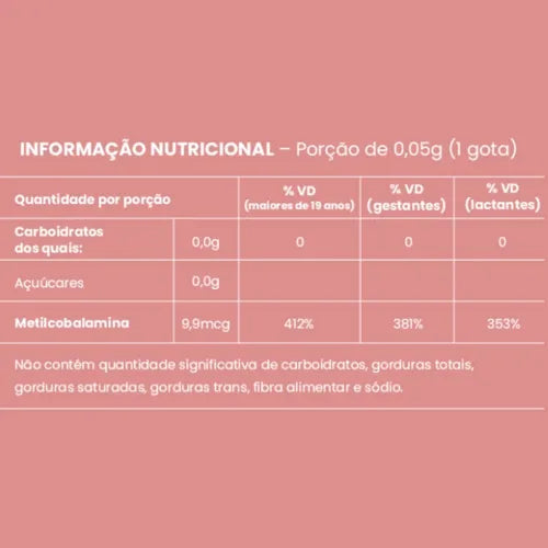 Vitamina Yosen B12 Líquida Metilcobalamina Ydrosolv 30ml - Sem Sabor