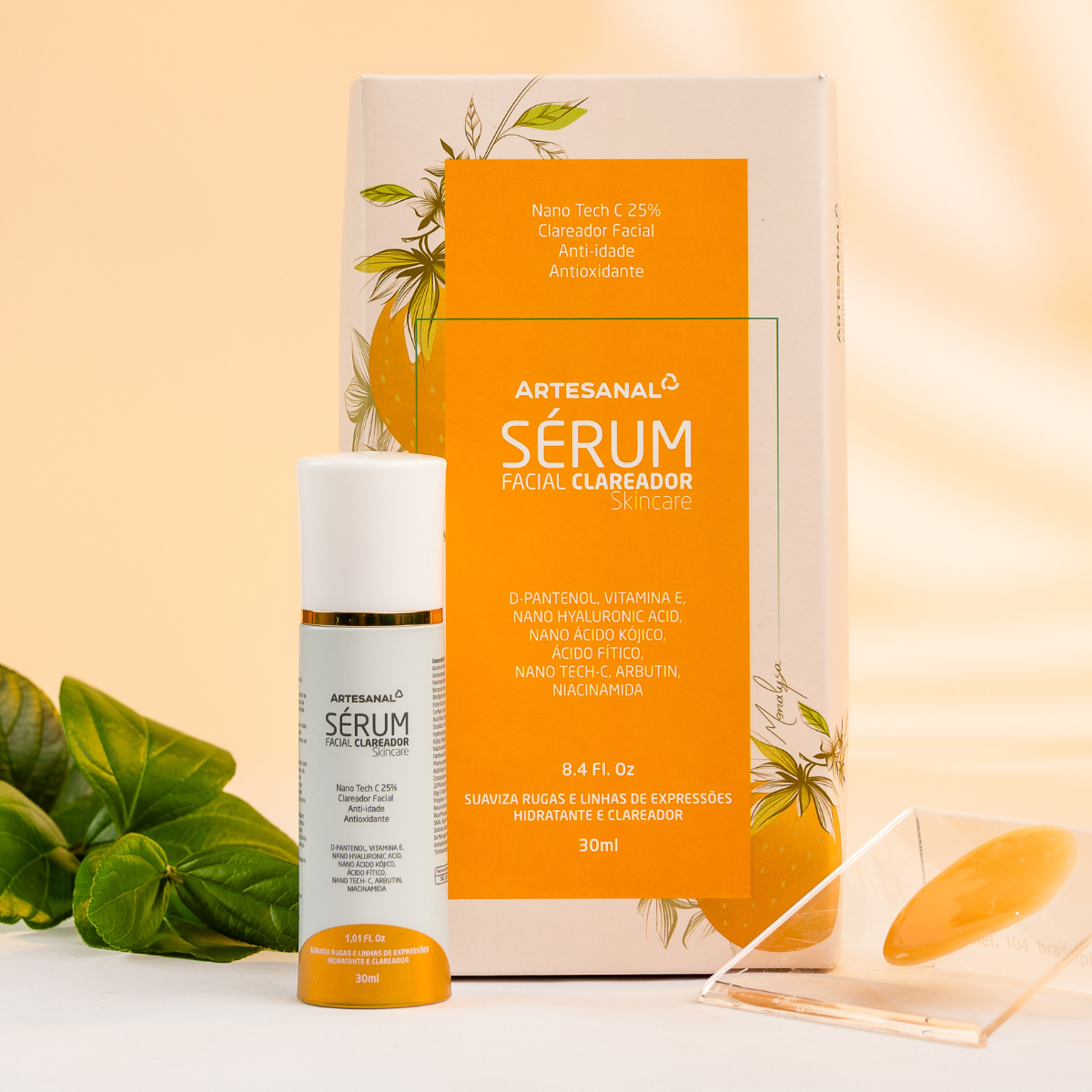 Sérum Facial Nano Clareador Artesanal 30 ML - HEALTHLINE | Suplementos e Nutracêuticos