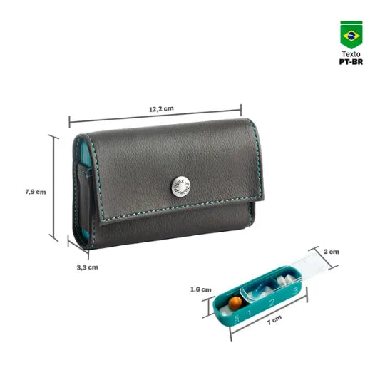 Porta Comprimidos PILBOX® Mini - Cor Chocolate