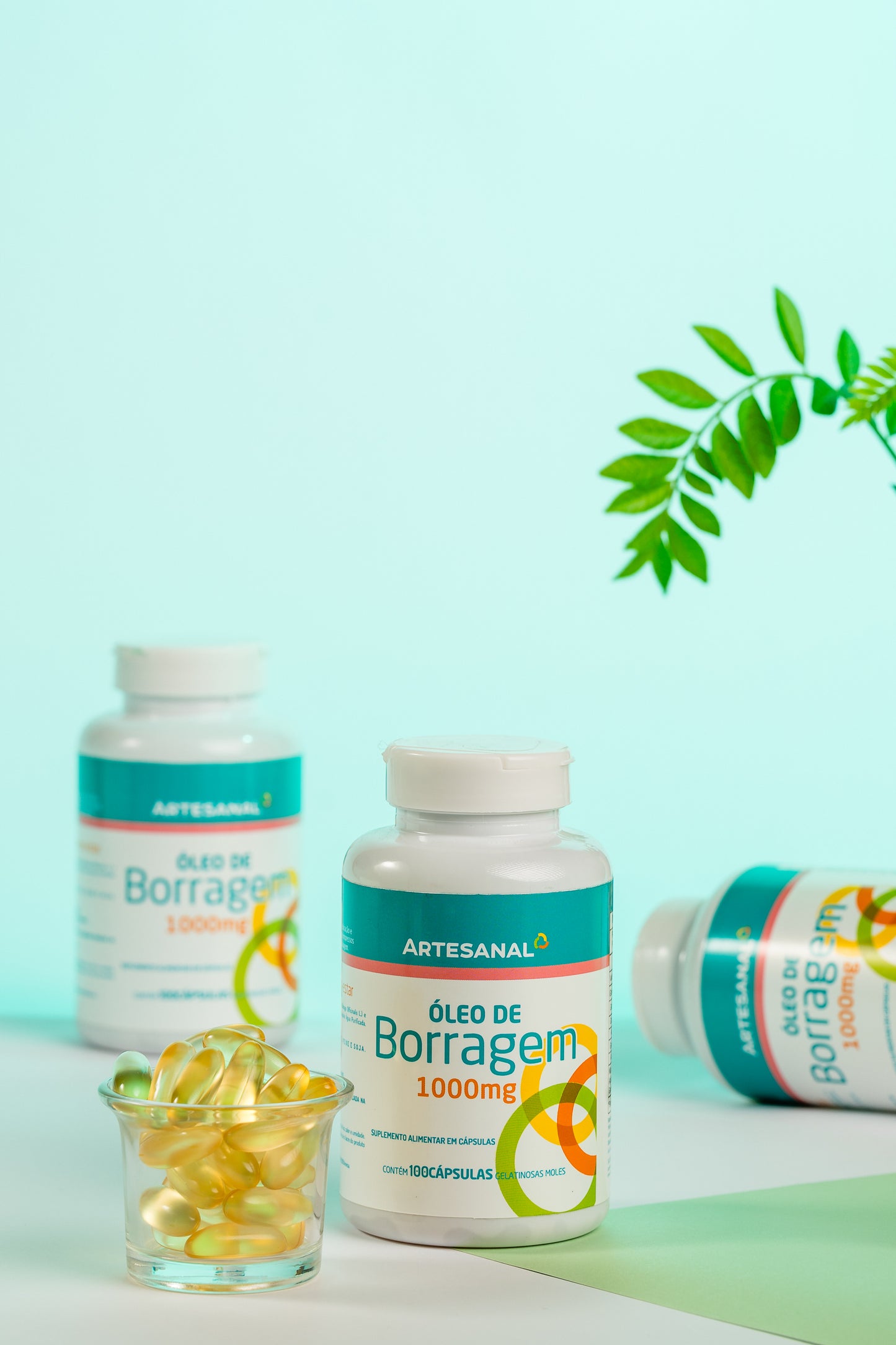 Óleo de Borragem- 100 Cápsulas - HEALTHLINE | Suplementos e Nutracêuticos