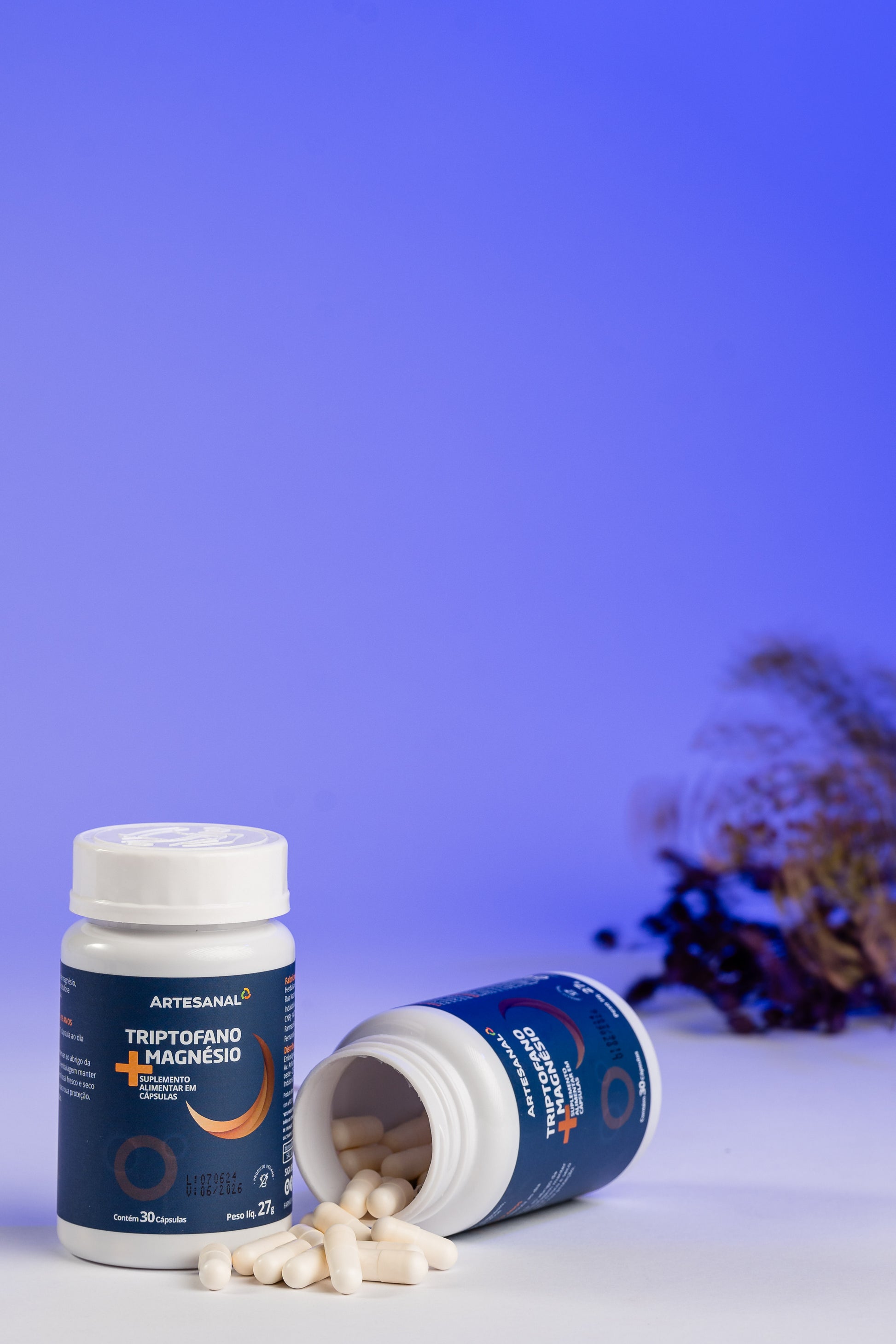 Triptofano + Magnésio - 30 cápsulas - HEALTHLINE | Suplementos e Nutracêuticos