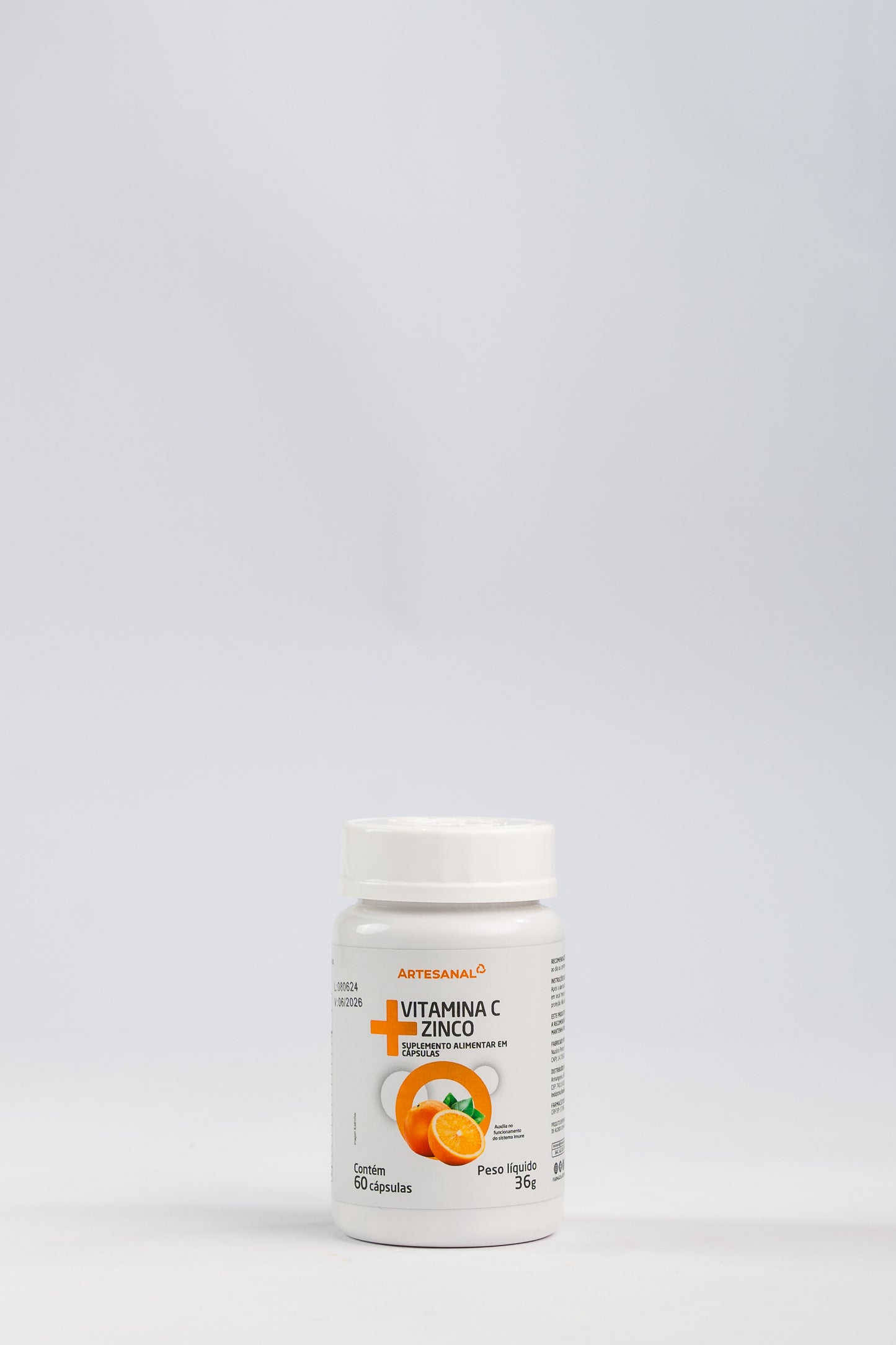 Vitamina C + Zinco - 60 cápsulas - HEALTHLINE | Suplementos e Nutracêuticos