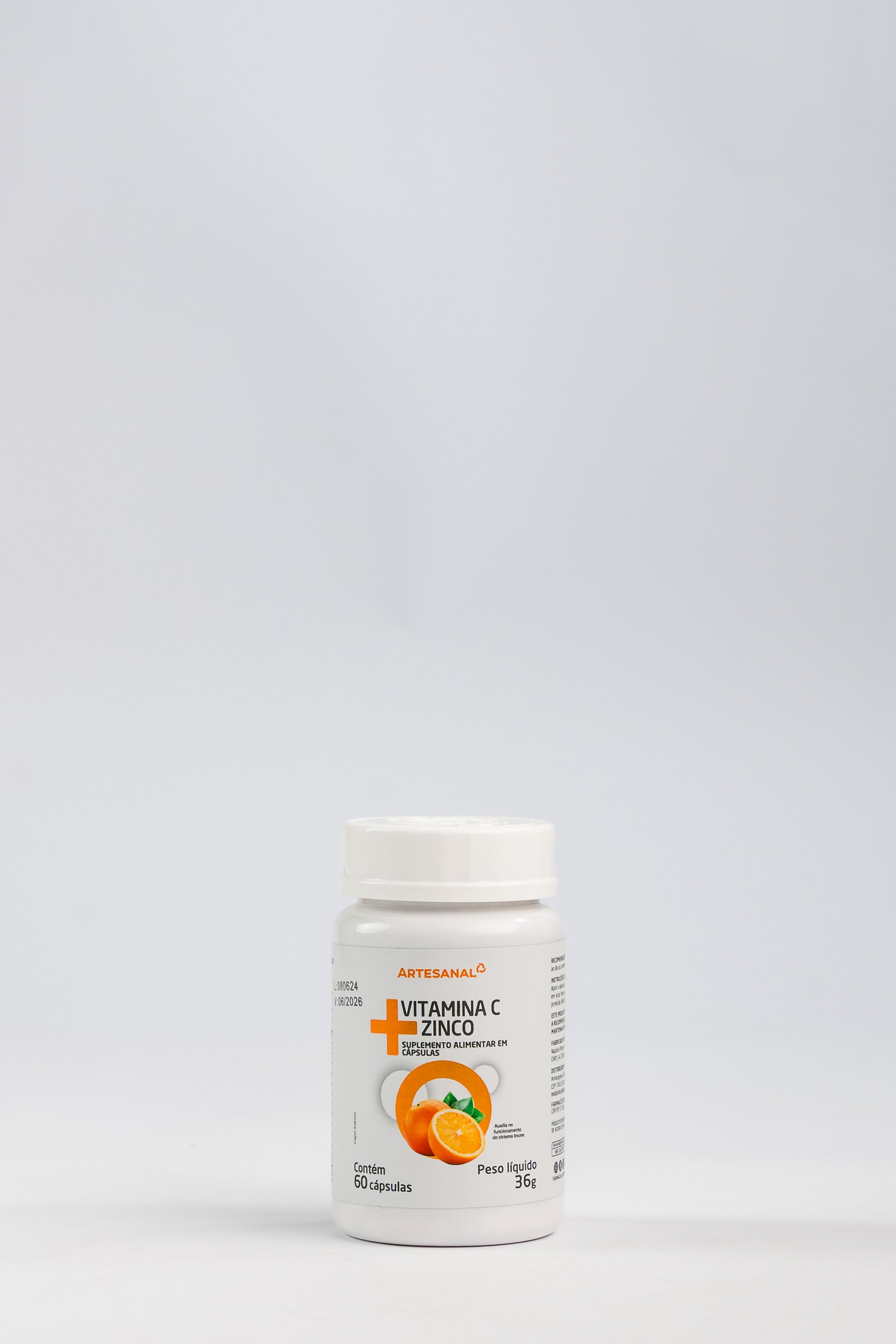Vitamina C + Zinco - 60 cápsulas - HEALTHLINE | Suplementos e Nutracêuticos