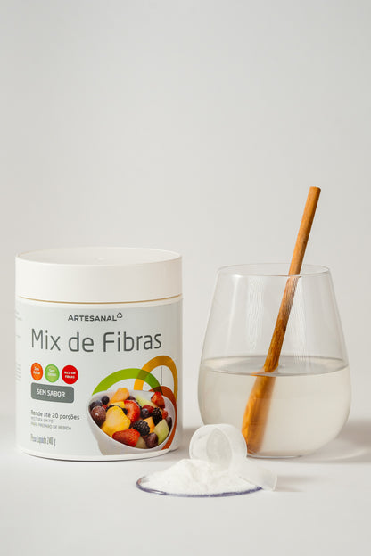 Mix de Fibras (4 Fontes de Fibras) - 240g - Sabor Natural - HEALTHLINE | Suplementos e Nutracêuticos