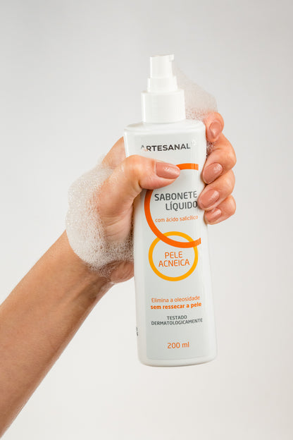 Sabonete Facial Pele Acneica 200ml - Artesanal