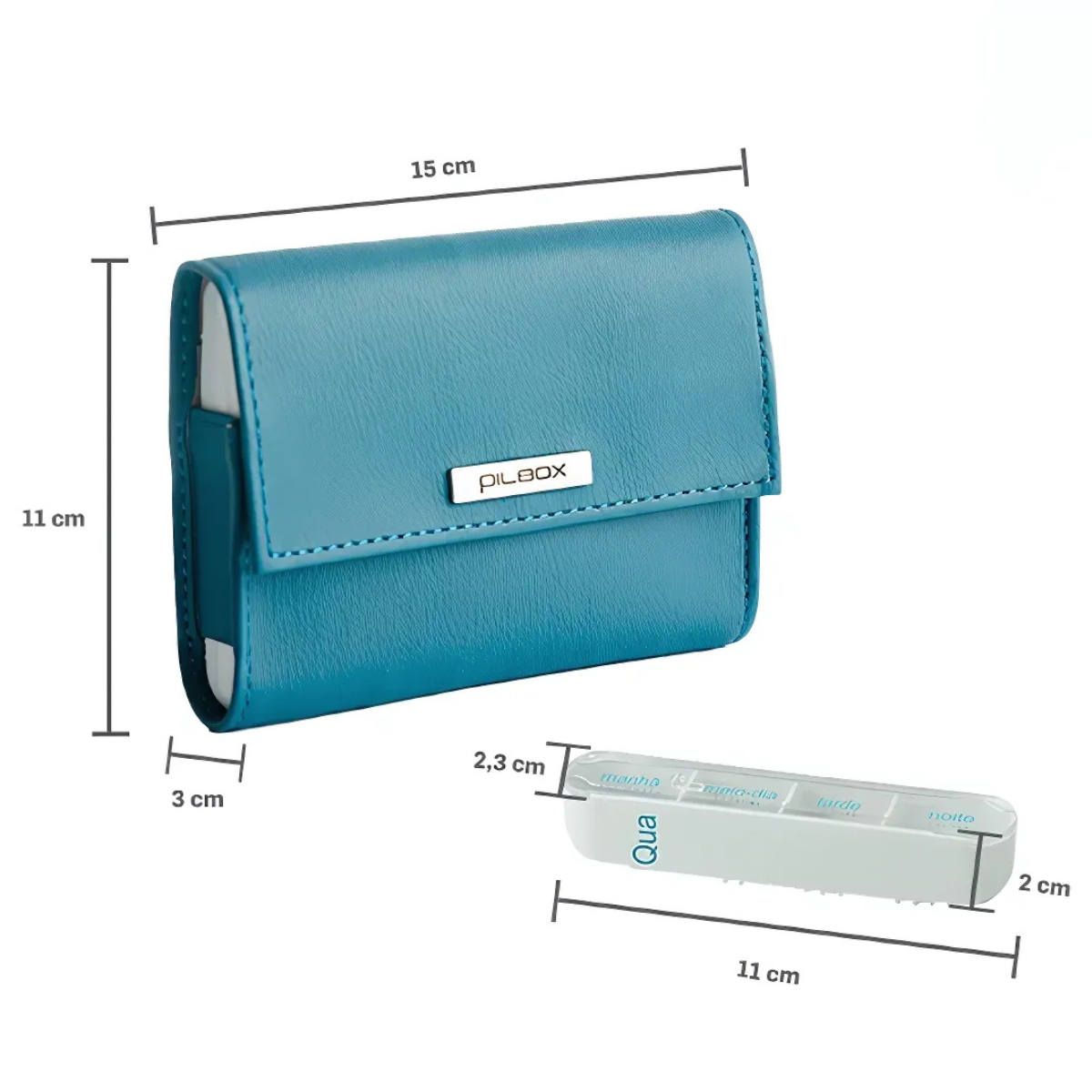 Porta Comprimidos Liberty - Tamanho Médio Azul Marinho