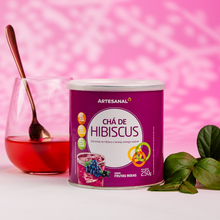 Carregar imagem no visualizador da galeria, Chá de Hibiscus Frutas Roxas (Diurético, Antioxidante e Fonte de Energia) - 250g
