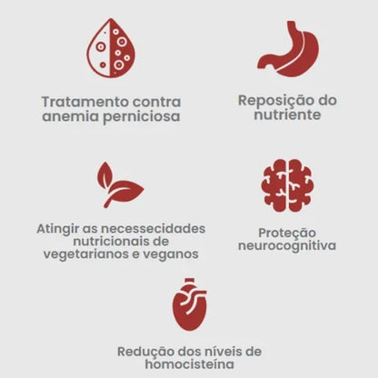 Vitamina Yosen B12 Líquida Metilcobalamina Ydrosolv 30ml - Sem Sabor