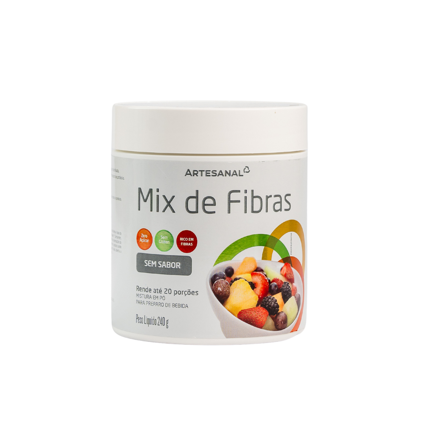 Mix de Fibras (4 Fontes de Fibras) - 240g - Sabor Natural - HEALTHLINE | Suplementos e Nutracêuticos