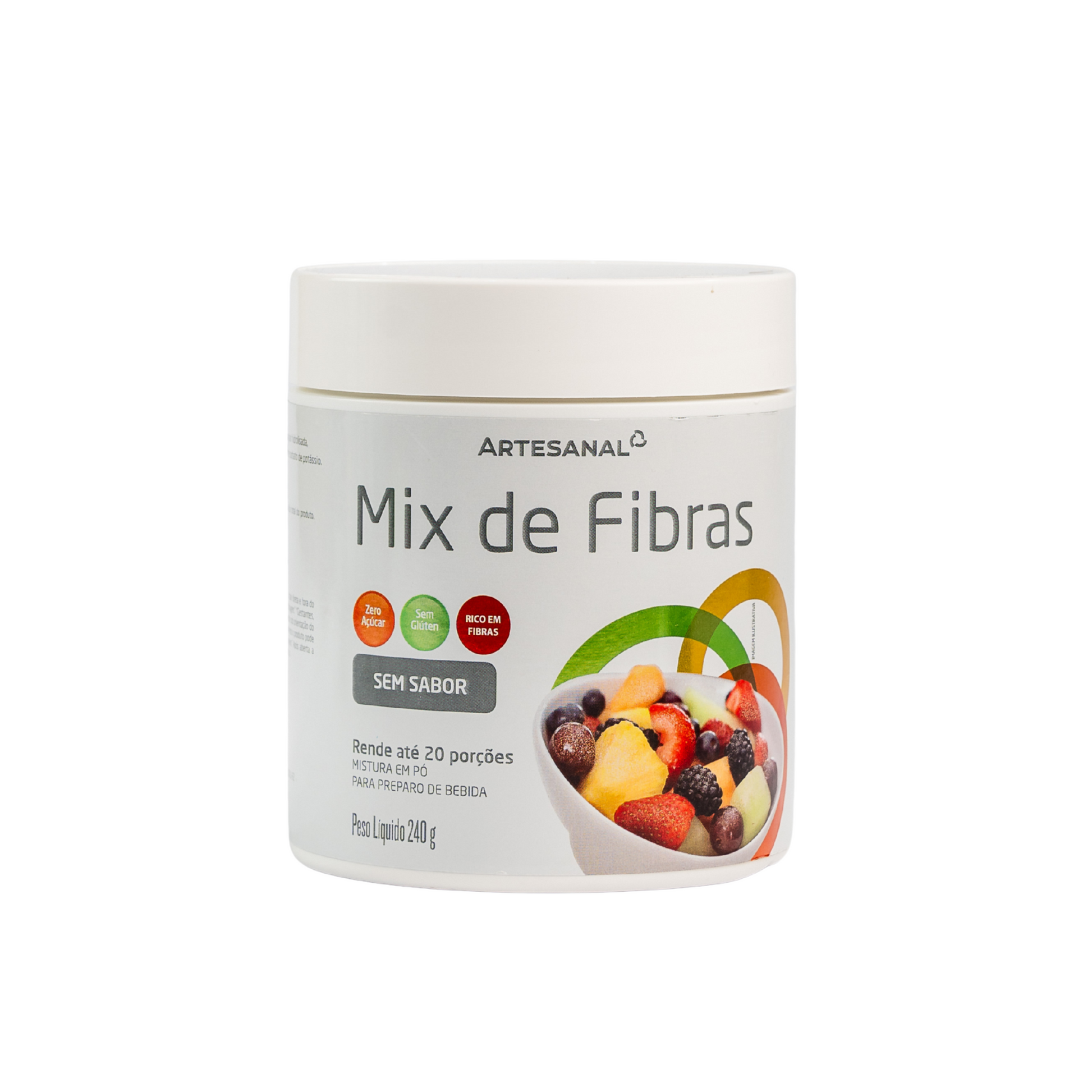 Mix de Fibras (4 Fontes de Fibras) - 240g - Sabor Natural - HEALTHLINE | Suplementos e Nutracêuticos