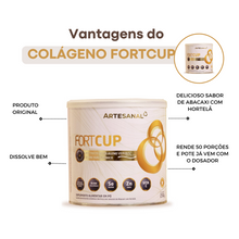 Carregar imagem no visualizador da galeria, Colágeno Verisol + Ácido Hialurônico Fortcup 250g Sabor Abacaxi Com Hortelã - HEALTHLINE | Suplementos e Nutracêuticos
