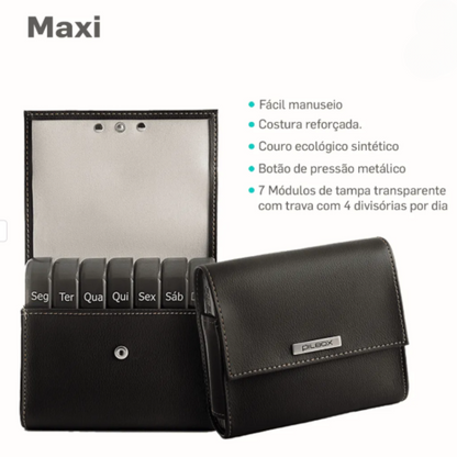 Porta Comprimidos Maxi - Tamanho Grande Chocolate
