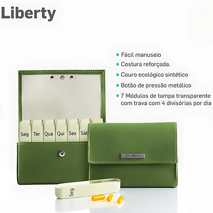 Porta Comprimidos Liberty - Tamanho Médio Verde
