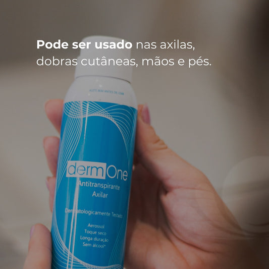 Antitranspirante Aerosol Antialérgico Frangância Neutra 150ML - Derm one - HEALTHLINE | Suplementos e Nutracêuticos