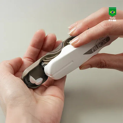 Cortador De Comprimidos Pilbox Cutter Cor Cinza
