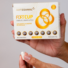 Carregar imagem no visualizador da galeria, Vitamina Cabelos E Unhas Fortcup 60 Capsulas - Premium
