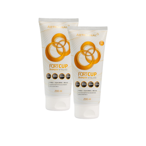 Kit de FortCup Shampoo Antiqueda - 200ml - UN - HEALTHLINE | Suplementos e Nutracêuticos