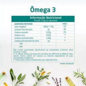 Kit em Dobro Ômega 3 - 33 EPA / 22 DHA - 120 Cápsulas - Selo de Qualidade IFOS - HEALTHLINE | Suplementos e Nutracêuticos