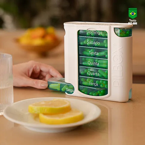Porta Comprimidos Semanal Seven Pilbox - Pilbox 7 Compartimentos Grandes