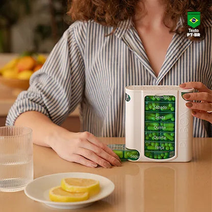 Porta Comprimidos Semanal Seven Pilbox - Pilbox 7 Compartimentos Grandes