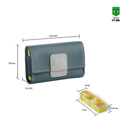 Porta Comprimidos PILBOX® Mini - Cor Ardósia