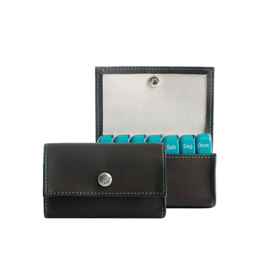 Porta Comprimidos PILBOX® Mini - Cor Chocolate