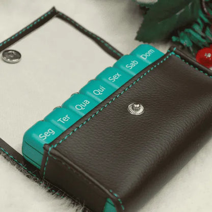 Porta Comprimidos PILBOX® Mini - Cor Chocolate